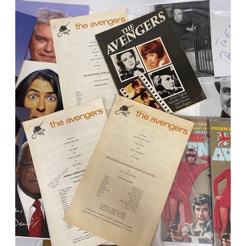 898 - Cinema, television and music memorabilia to include: The Avengers programme information scripts, vin... 