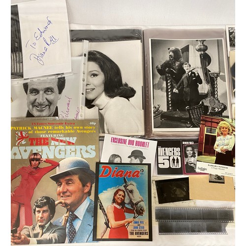 898 - Cinema, television and music memorabilia to include: The Avengers programme information scripts, vin... 