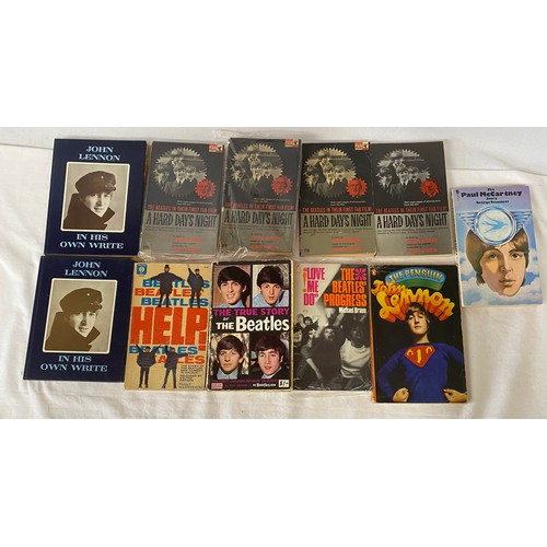 798 - Beatles Interest. A selection of Beatles paperback books to include: The Beatles in Help 1965, A Har... 