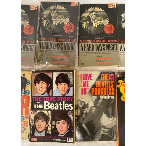 798 - Beatles Interest. A selection of Beatles paperback books to include: The Beatles in Help 1965, A Har... 