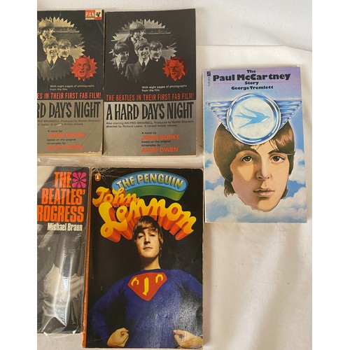 798 - Beatles Interest. A selection of Beatles paperback books to include: The Beatles in Help 1965, A Har... 