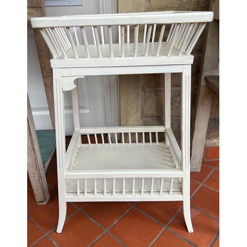 75 - A vintage painted wood nursery changing station. 45cm w x 35cm d x 72cm h.