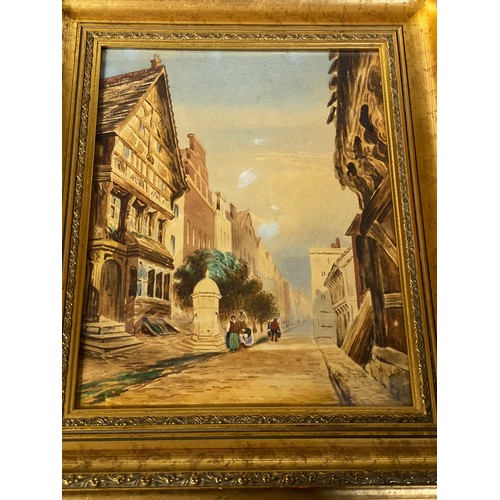 1169 - H Salari oval framed watercolour of desert scene signed lower right 39cm x 49cm together with J Dale... 