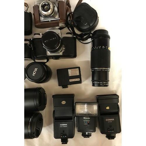 890 - A Asahi Pentax s1a, Asahi Pentax SL, Asahi Pentax SP 500, 2x Pentax ME super and a Nixon ideal color... 