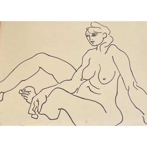 1179 - Michael Kane (1935) drawing, portrait of a nude 'Ruth' signed lower left M. Kane 63 visual image 23 ... 