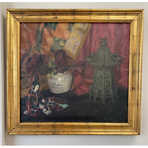 1180 - Carl Cohnen (1887-1976) Oil on canvas, still life signed lower right 72 x 79cm.