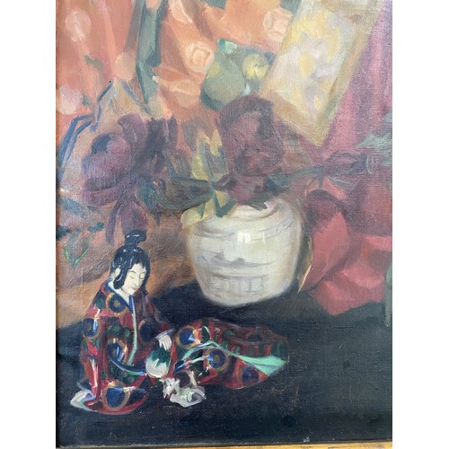 1180 - Carl Cohnen (1887-1976) Oil on canvas, still life signed lower right 72 x 79cm.