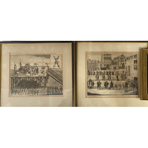 1128 - Various prints to include : New Covent Garden Theatre, image size 24.5 x 30cm, The Political Lady-Cr... 