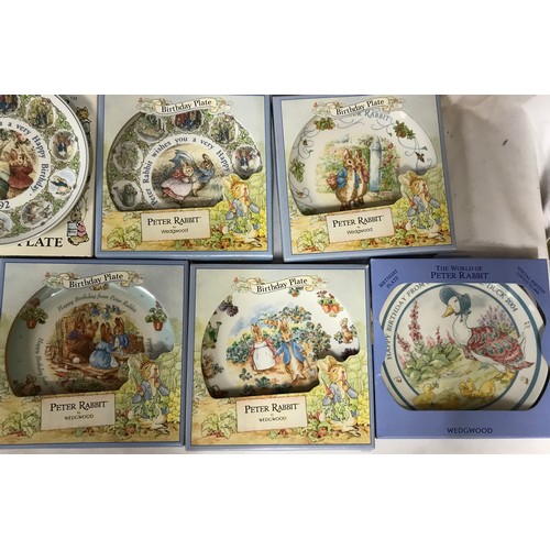 156 - A collection of 36 Wedgwood 'The world of Beatrix Potter Peter Rabbit' plates to include 20 Christma... 