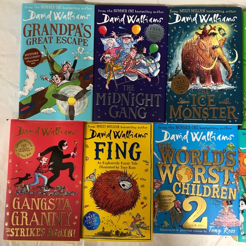 807 - Ten David Walliams First Edition hard back children books to include 