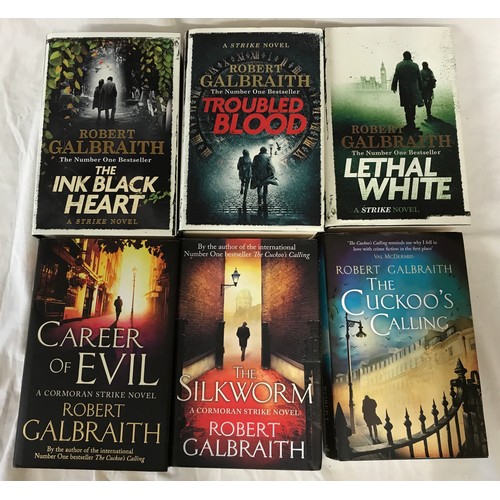 808 - A series of six books by Robert Galbraith (aka J K Rowling) to include 