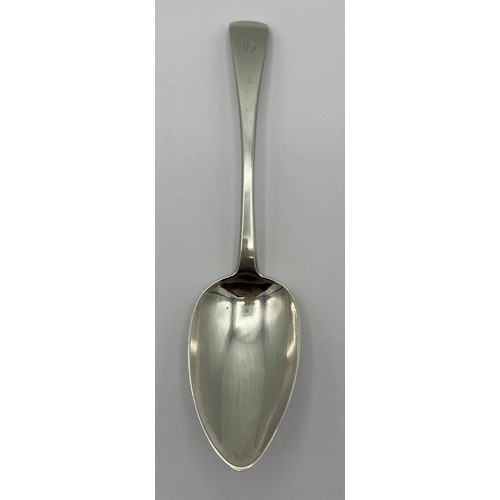 760 - George III silver spoon London 1811, maker Solomon Hougham. Length 22cm, weight 65gm.