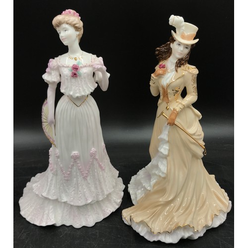 208 - Four limited edition Coalport figurines from the La Belle Epoque collection to include 'Helena ridin... 