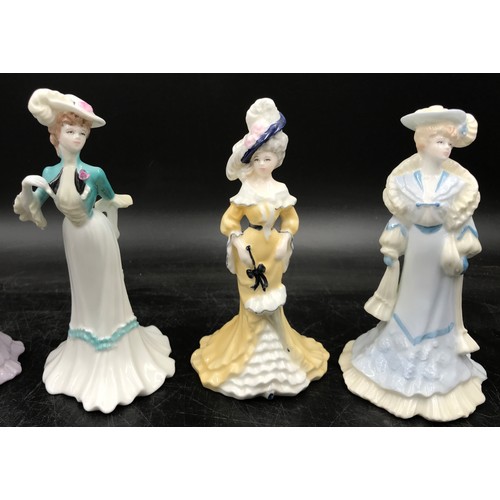 209 - Six Coalport figures from the 'My Fair Ladies' collection to include 'Lady Clara', 'Lady Sarah', 'La... 