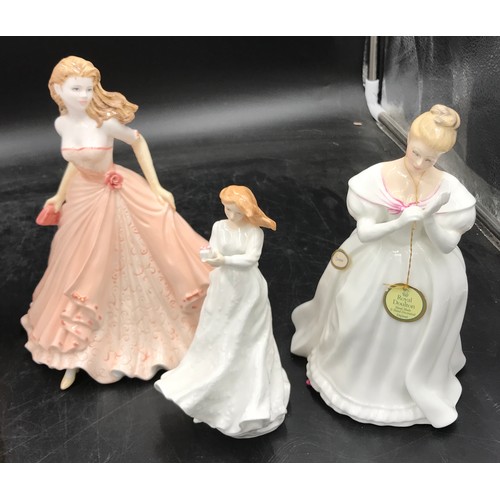 211 - A collection of lady figurines to include Coalport 'Lady Caroline at the summer garden party' no.174... 