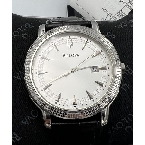 500 - Three boxed watches to include a Bulova gentleman's quartz, a Michael Herbelin Day/Date quartz gentl... 