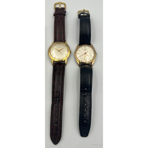 511 - Two gentleman's wristwatches to include an Oris Anti-Shock T model watch on black leather strap and ... 