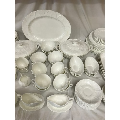 215 - Coalport Country Ware dinner service comprising two tureens with lids, large meat plate, 40cm l, 4 d... 