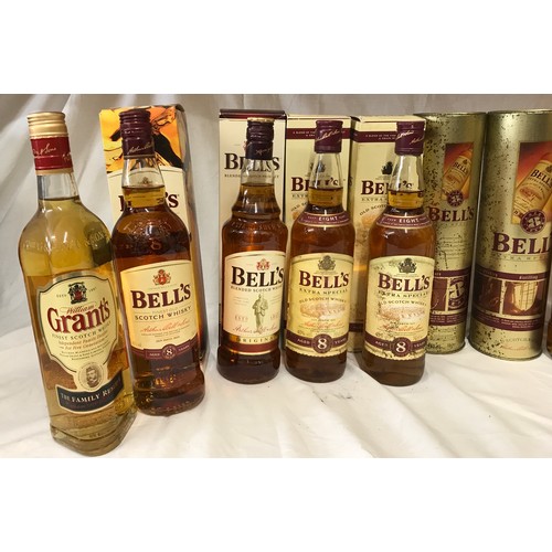 709 - Eleven bottles of whisky comprising; one Teacher's Highland Cream blended scotch whisky 70cl, one Hi... 