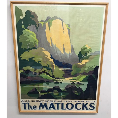 1273 - George Ayling (British, 1887-1960), 'The Matlocks', Derbyshire travel/tourism destination poster, co... 