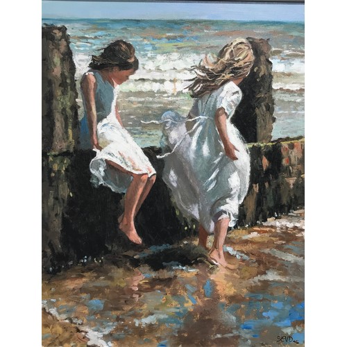 1301 - Sherree Valentine Daines (contemporary, b1959), a hand enhanced canvas print limited edition, Sea Br... 