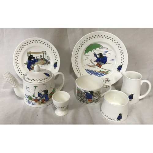 229 - A collection of various Coalport Paddington Bear China, to include teapot, milk jug, sugar bowl, egg... 