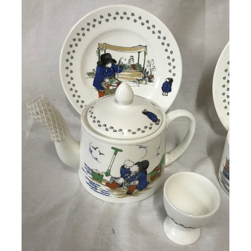 229 - A collection of various Coalport Paddington Bear China, to include teapot, milk jug, sugar bowl, egg... 