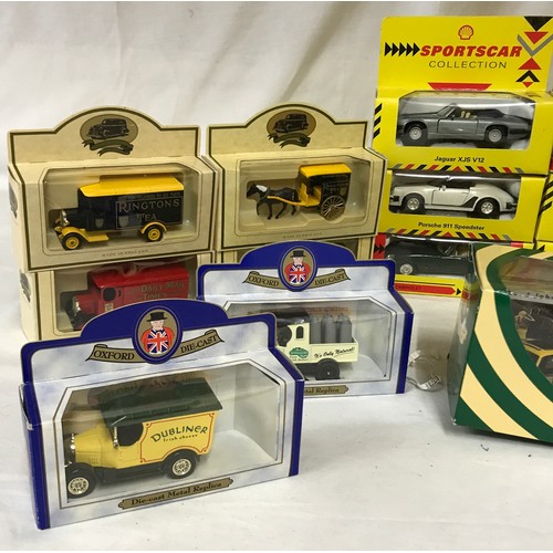 903 - A selection of boxed toy cars and vans to include Maisto Supercar Collection, Shell Classic and Spor... 