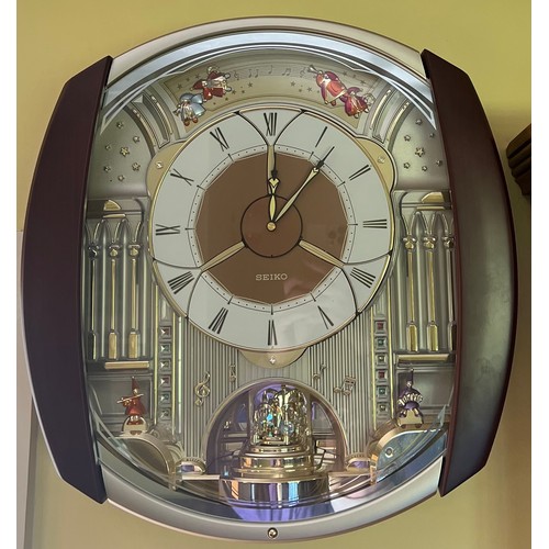 1016 - Seiko musical wall clock 47h x 44cm w.