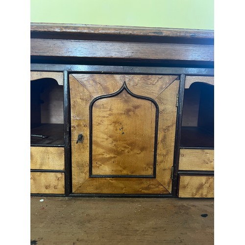 42 - A 19thC mahogany secretaire chest  97h x 112w x 53cm d.