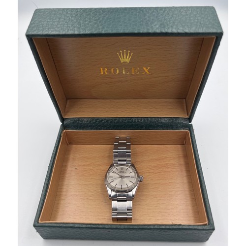 530 - A 1975 Rolex Oyster Perpetual wristwatch on Rolex Stainless steel bracelet. Model: 6751. Ref: 402874... 