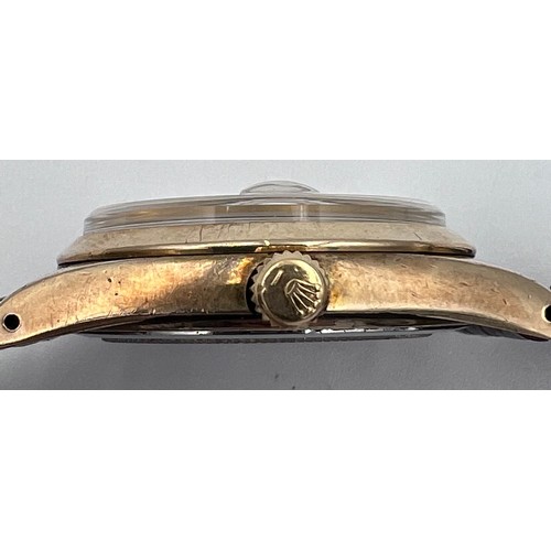 531 - A 1961 Rolex Oysterdate Precision gold plated wristwatch on brown leather strap, Serial Ref: 6694, S... 