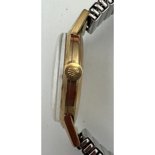 537 - A 9ct gold Tudor Prince Royal presentation gentleman's wristwatch with expanding bracelet. 32mm case... 