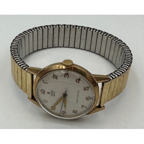 537 - A 9ct gold Tudor Prince Royal presentation gentleman's wristwatch with expanding bracelet. 32mm case... 