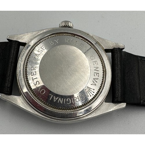 541 - A vintage Tudor Oyster Prince stainless steel cased wristwatch, Rolex crown and case. Case: 34mm.

W... 