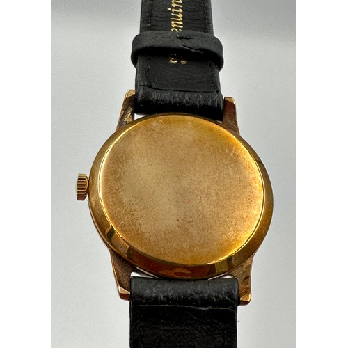 599A - A 1954 9ct gold gentleman's Super Gents Tudor wristwatch with subsidiary seconds dial. 31mm case. In... 