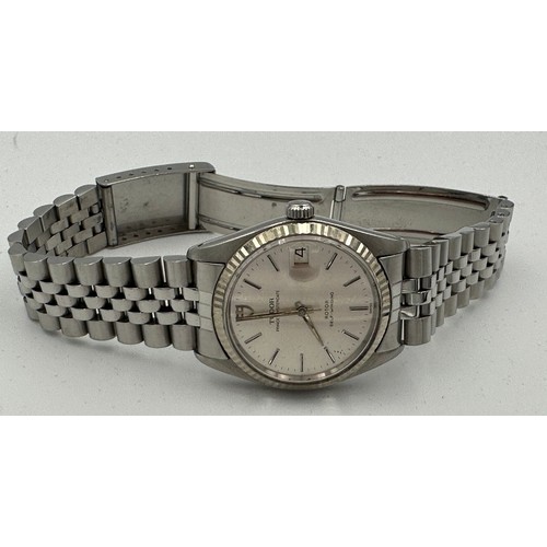 554 - A Tudor Prince Oysterdate 2824 wristwatch on stainless steel bracelet. Unbranded strap.Ref: 74000. S... 