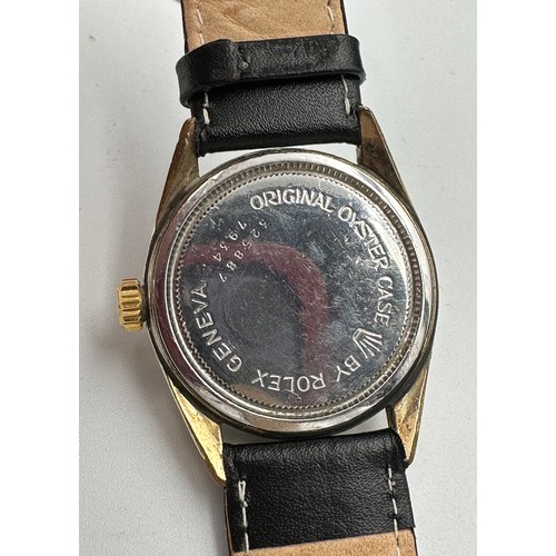 570 - A 1960's Tudor Oyster Royal gold plated wristwatch. KB 20 marked to case. Rolex case. Case: 33mm. Ba... 