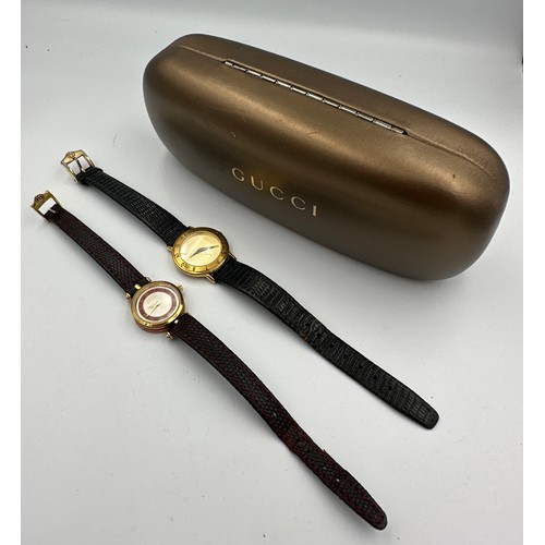 610 - Two Gucci ladies wristwatches. Largest case: 25mm.

Untested. Appear to be in good overall condition... 