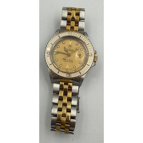 612 - A Rolex Tudor Prince Oysterdate Mini-Sub gentleman's wristwatch with Tudor bracelet. Model No. 9440.... 