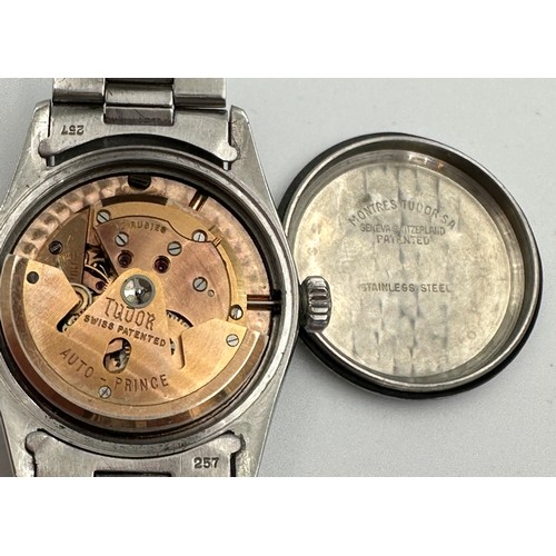 618 - A gentleman's Tudor Oyster Prince 34 automatic self winding wristwatch, gold hands and numbers on Ro... 