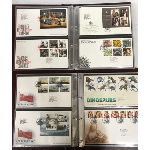 669 - Two royal mail first day cover albums and London 2012 team GB gold medal winners stamp album with ov... 