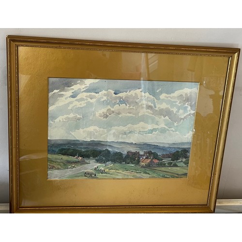 1335 - Stanley Watson Gibb (1898-1973) F.R.S.A. ‘Goathland’ watercolour, signed and dated July 1947, 27 x 3... 