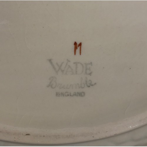 242 - Selection of four ceramic pieces to include two pieces of Wade china bramble pattern, a bowl 17cm di... 