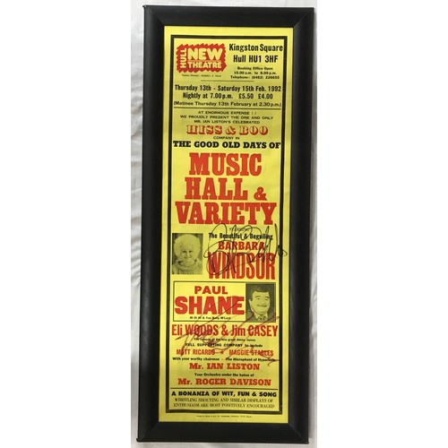 1274 - A framed Hull New Theatre poster for 