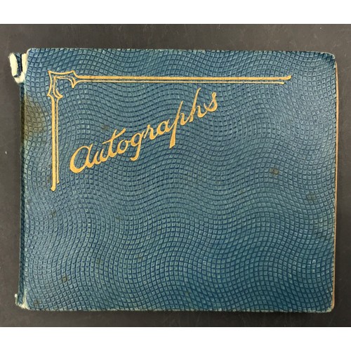 1288 - A small autograph album with signatures from 1930s and 1940s movie stars and entertainment figures, ... 