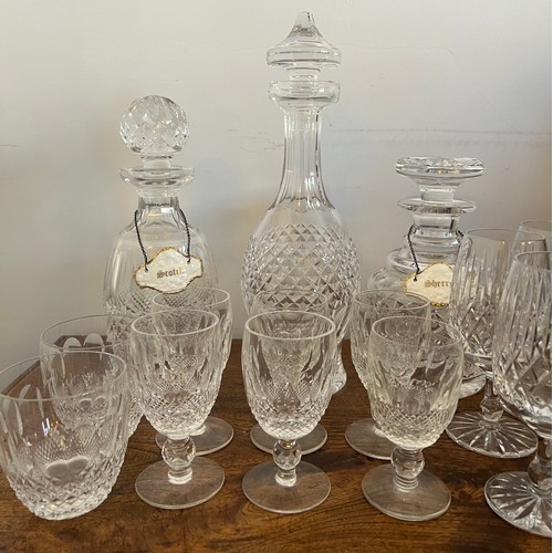 364 - A quantity of Waterford and other good quality glassware to include three decanters, two with Aynsle... 