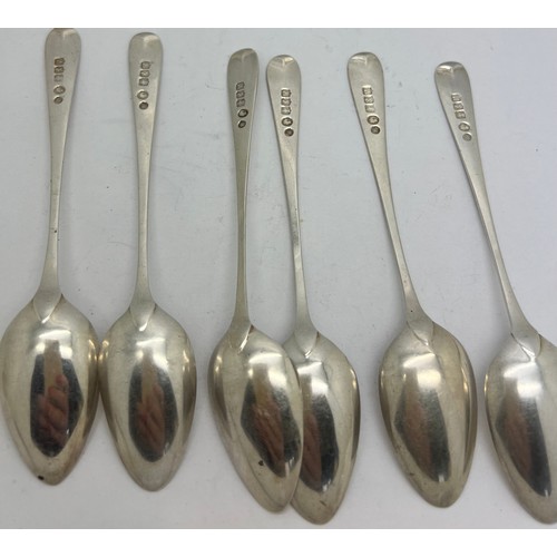 824 - Set of six silver teaspoons Glasgow 1883, maker WS, Weight 71gm.