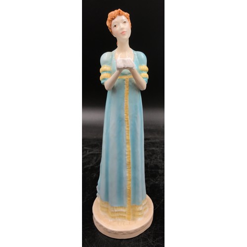 257 - Two Royal Worcester Jane Austen collection figures to include 'Emma Woodhouse' and 'Fanny Price' in ... 