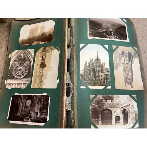 1290 - A very large early 20thC postcard album and contents all relating to churches, chapels or cathedrals... 